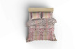 Set cuvertura pique dubla, L'essentiel Maison, Urla, Beige / Red / Salmon / Green
