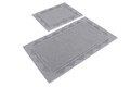 Set covorase de baie (2 Pieces), L'essentiel Maison, Maro, Gri