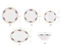 Serviciu de masa (53 Pieces), L'essentiel Maison, 216KRC1275, Farfurie: 20,2 x 20,2 x 3,2 cm (12 bucăți), Multicolor
