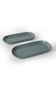 Set platouri servire (2 Pieces), L'essentiel Maison, 275KRM2313, Antibacterian, Verde