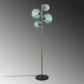 Lampadar, L'essentiel Maison, 521SHN3659, Albastru / Auriu