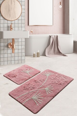 Set covorase de baie (2 Pieces), L'essentiel Maison, Orhidee, Multicolor