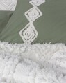 Set lenjerie de pat si cuvertura dubla, L'essentiel Maison, Luke, Crem