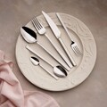 Set tacamuri (36 Pieces), L'essentiel Maison, 645DRM1240, Furculiță de masă: 21 x 2,5 cm (6 bucăți), Argintiu
