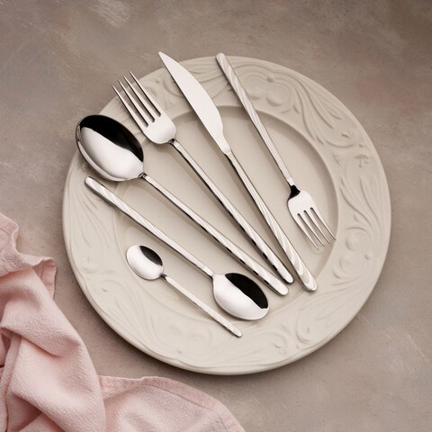 Set tacamuri (36 Pieces), L'essentiel Maison, 645DRM1247, Lingură de masă: 21,4 cm (6 bucăți), Argintiu