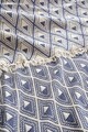 Plapumă simplă din muselină, L'essentiel Maison, Piramit, Albastru navy
