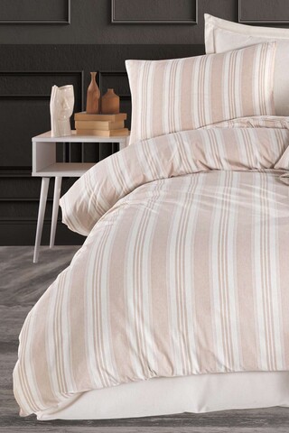 Lenjerie de pat pentru o persoana, L'essentiel Maison, Soft Line, Bej
