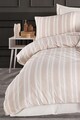 Lenjerie de pat pentru o persoana, L'essentiel Maison, Soft Line, Bej