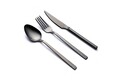 Set tacamuri (12 Pieces), L'essentiel Maison, 294HRO1111, Furculiță de masă: 21 x 2,5 cm (4 bucăți), Negru