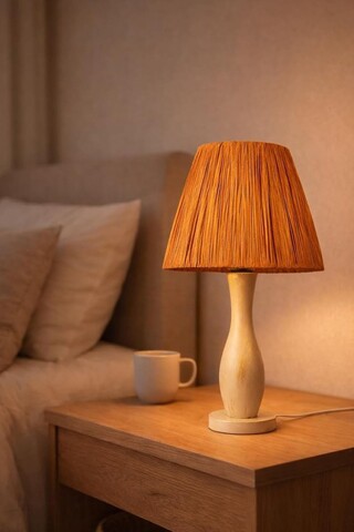 Lampa de masa, L'essentiel Maison, 687HMY2559, Crem