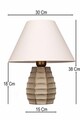 Lampa de masa, L'essentiel Maison, 687HMY2548, Gri