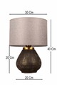 Lampa de masa, L'essentiel Maison, 687HMY2551, Gri închis
