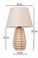 Lampa de masa, L'essentiel Maison, 687HMY2554, Crem