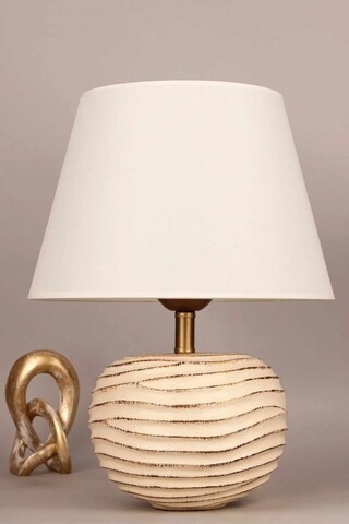 Lampa de masa, L'essentiel Maison, 687HMY2542, Crem