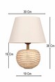 Lampa de masa, L'essentiel Maison, 687HMY2542, Crem