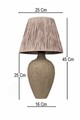 Lampa de masa, L'essentiel Maison, 687HMY2557, Gri
