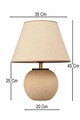 Lampa de masa, L'essentiel Maison, 687HMY2558, Crem