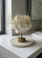 Lampa de masa, L'essentiel Maison, 627GNT1025, Crem / Auriu antic