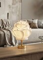 Lampa de masa, L'essentiel Maison, 627GNT1021, Alb / Auriu strălucitor