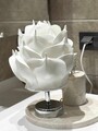 Lampa de masa, L'essentiel Maison, 627GNT1023, Alb / Argintiu