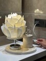 Lampa de masa, L'essentiel Maison, 627GNT1023, Alb / Argintiu