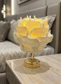 Lampa de masa, L'essentiel Maison, 627GNT1026, Crem / Auriu strălucitor