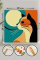 Pictura pe numere, L'essentiel Maison, Palm003, Multicolor