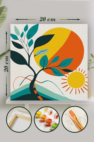 Pictura pe numere, L'essentiel Maison, Palm005, Multicolor