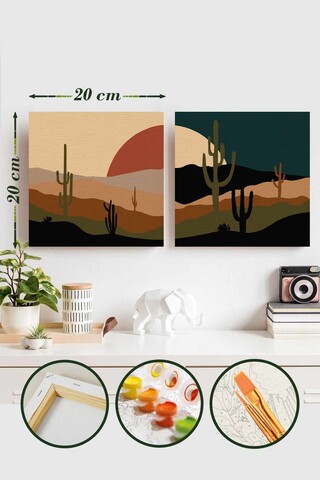 Pictura pe numere, L'essentiel Maison, Palm035, Multicolor