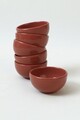 Set boluri ceramice (6 Pieces), L'essentiel Maison, 275KRM2350, Antibacterian, Caramiziu