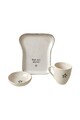 Set de mic dejun (3 Pieces), L'essentiel Maison, 275KRM2273, Bol pentru sos: 10 cm (1 bucată), Crem