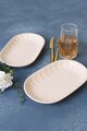 Set platouri servire (2 Pieces), L'essentiel Maison, 275KRM2309, Antibacterian, Crem