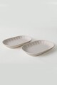 Set platouri servire (2 Pieces), L'essentiel Maison, 275KRM2309, Antibacterian, Crem