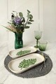 Set platouri servire (2 Pieces), L'essentiel Maison, 275KRM2278, Alb/Verde