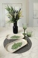 Set platouri servire (2 Pieces), L'essentiel Maison, 275KRM2278, Alb/Verde