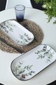 Set platouri servire (2 Pieces), L'essentiel Maison, 275KRM2458, Antibacterian, Alb mat