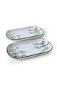 Set platouri servire (2 Pieces), L'essentiel Maison, 275KRM2458, Antibacterian, Alb mat
