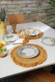 Set platouri servire desert (4 Pieces), L'essentiel Maison, 275KRM2261, Alb / Bleumarin / Galben