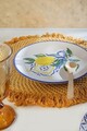 Set platouri servire desert (4 Pieces), L'essentiel Maison, 275KRM2261, Alb / Bleumarin / Galben