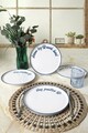 Set platouri servire desert (4 Pieces), L'essentiel Maison, 275KRM2270, Alb/Albastru