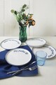 Set platouri servire desert (4 Pieces), L'essentiel Maison, 275KRM2270, Alb/Albastru