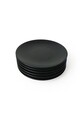 Set platouri servire desert (6 Pieces), L'essentiel Maison, 275KRM2271, Negru
