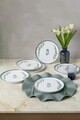 Set platouri servire desert (6 Pieces), L'essentiel Maison, 275KRM2268, Alb / Albastru / Verde