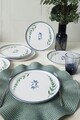 Set platouri servire desert (6 Pieces), L'essentiel Maison, 275KRM2268, Alb / Albastru / Verde
