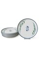 Set platouri servire desert (6 Pieces), L'essentiel Maison, 275KRM2268, Alb / Albastru / Verde