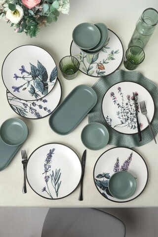 Set de mic dejun (14 Pieces), L'essentiel Maison, 275KRM2537, Bol pentru sos: 13 cm (4 bucăți), Alb mat