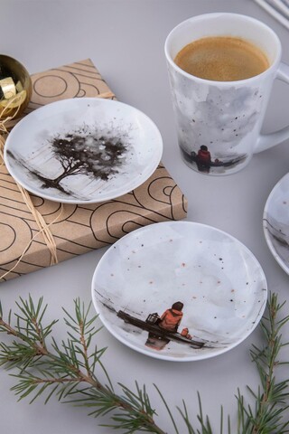 Set de servire pentru tort (4 piese), L'essentiel Maison, 719KTP9884, Multicolor