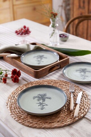 Set platouri servire desert (4 Pieces), L'essentiel Maison, 710KTP4523, Verde