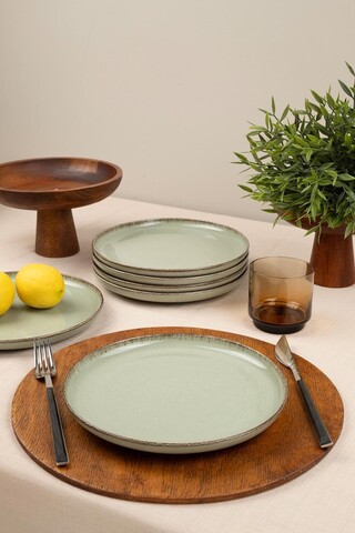 Set platouri servire desert (6 Pieces), L'essentiel Maison, 710KTP3674, Verde