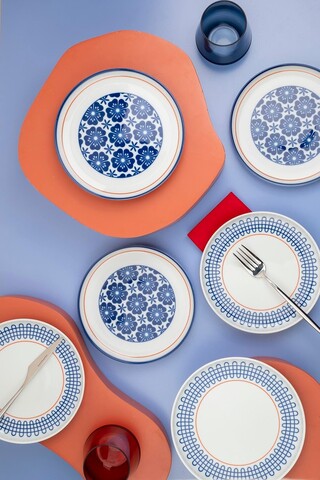 Set platouri servire desert (6 Pieces), L'essentiel Maison, 710KTP9363, Multicolor